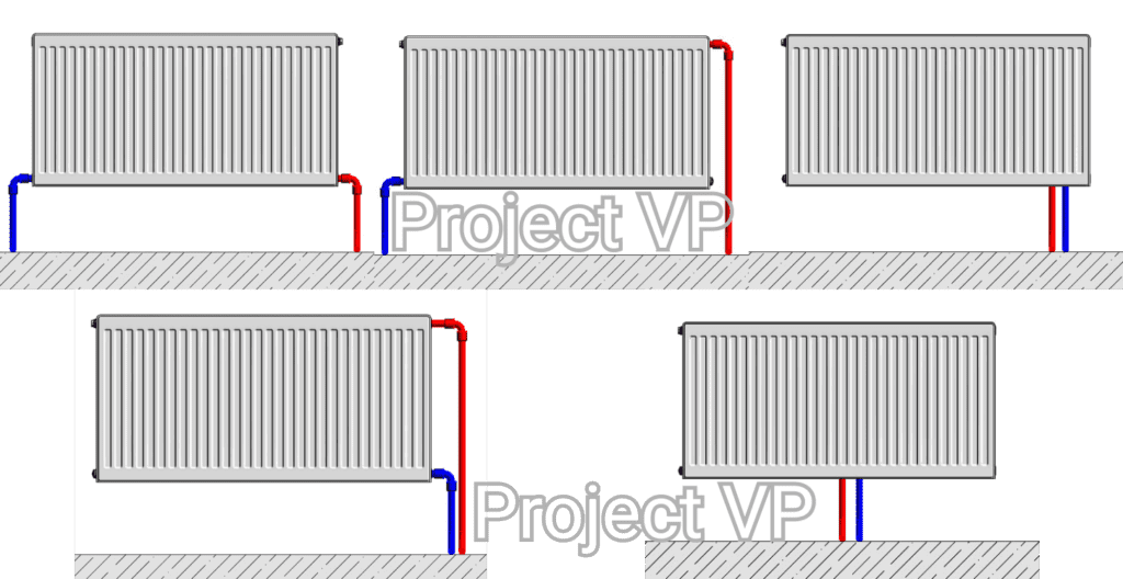 спосіб підключення радіаторів Project VP